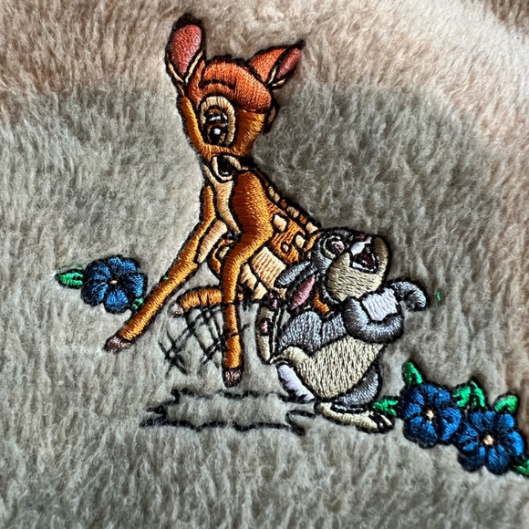 Walt Disney World Vintage Bambi Fleece Zip Sweater- Small - Picture 5 of 8